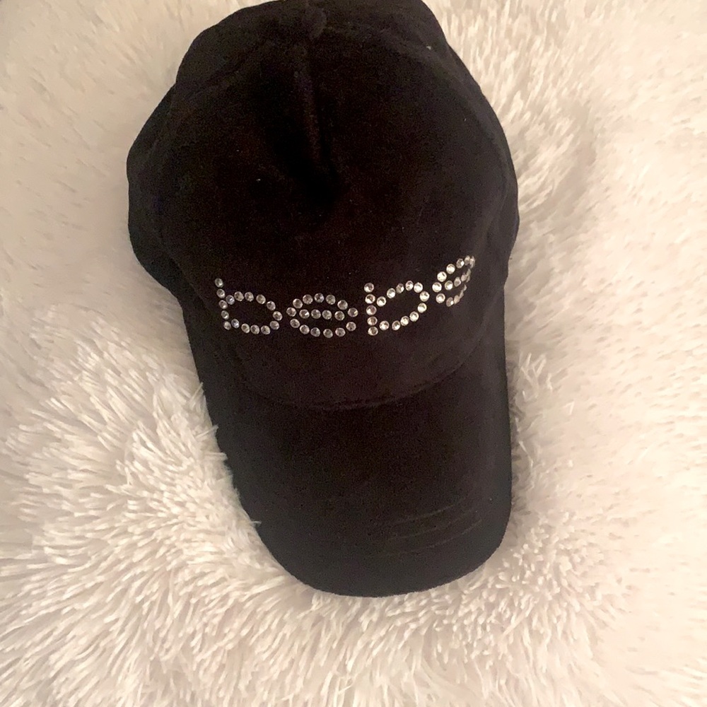 Black velour Bebe hat